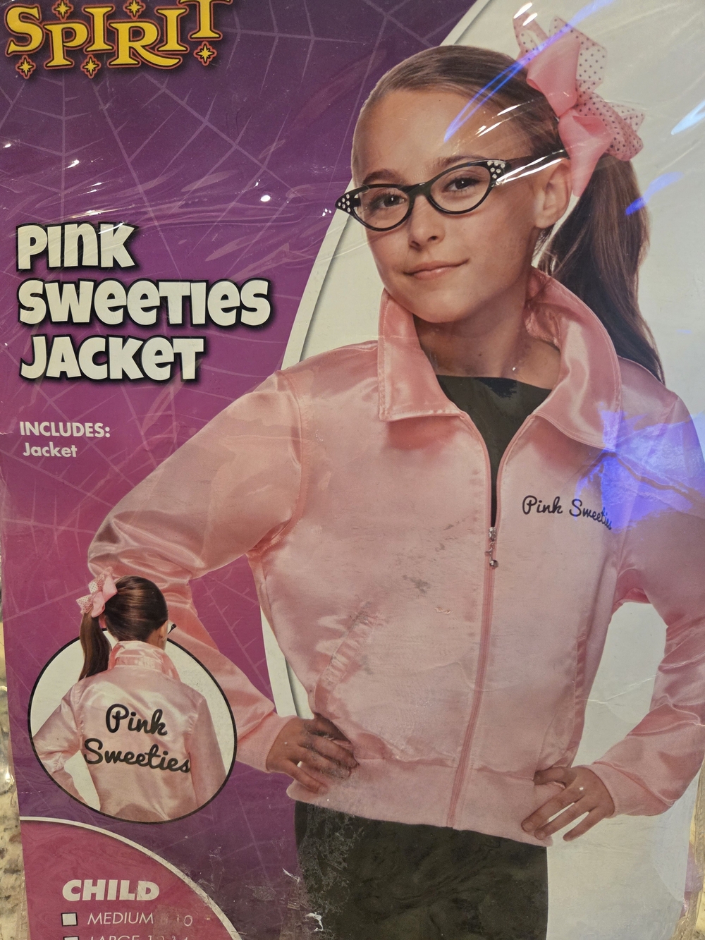 Spirit Pink Sweeties Kids Satin Jacket